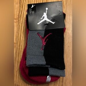 Nike Jordan Boys 2 Pack Crew Socks - Size 3Y-5Y Sock Size 7-9